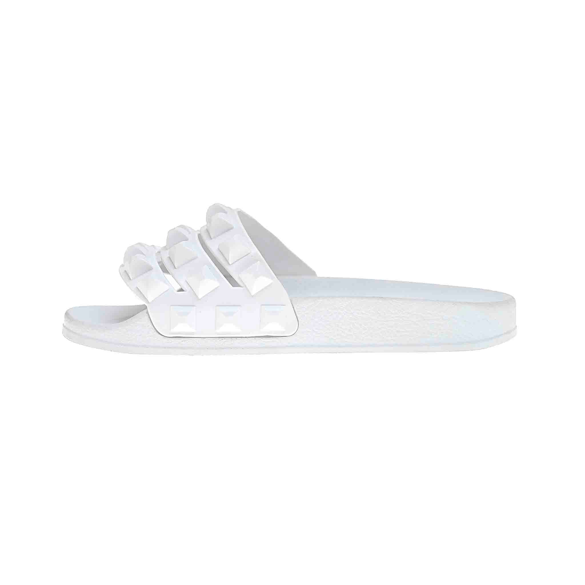 Carmensita Platform Slide Sandals - Second Chance - White 9