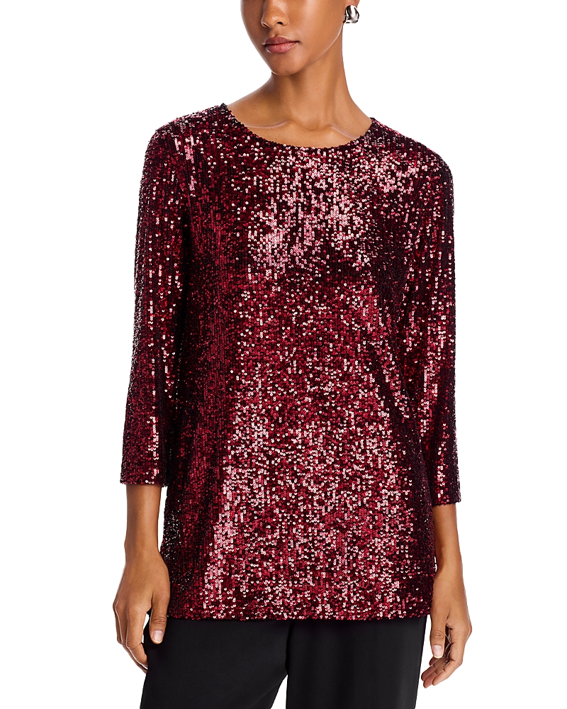 Caroline Rose Sequin Tunic Top