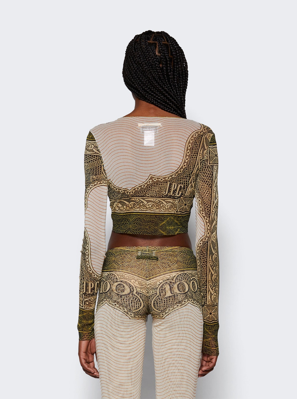 Cartouche Printed Crop Top