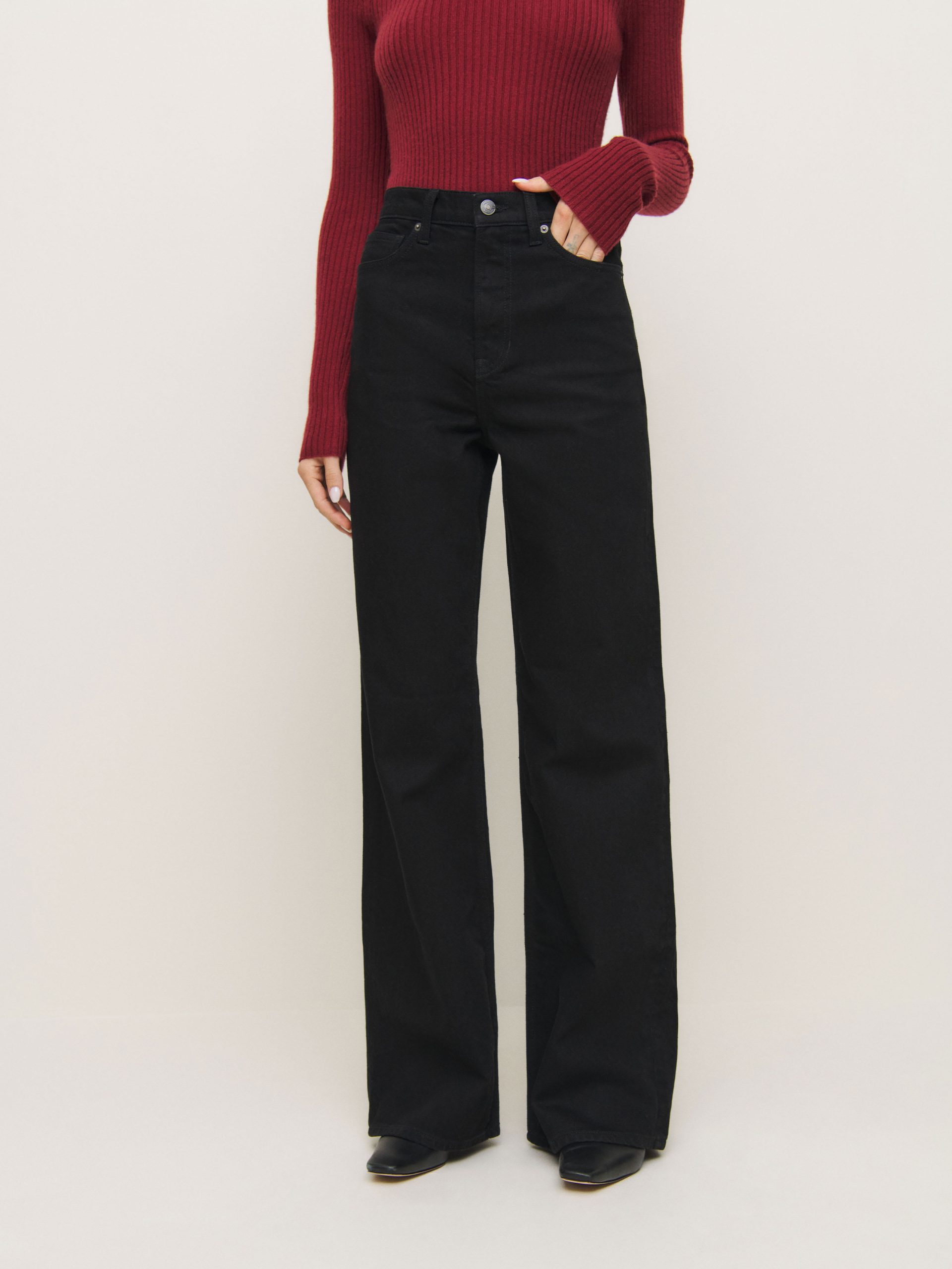 Cary Stretch High Rise Slouchy Wide Leg Jeans