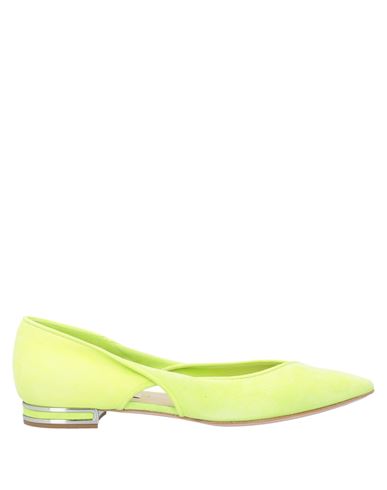 Casadei Woman Ballet flats Lime green Size 5 Soft Leather