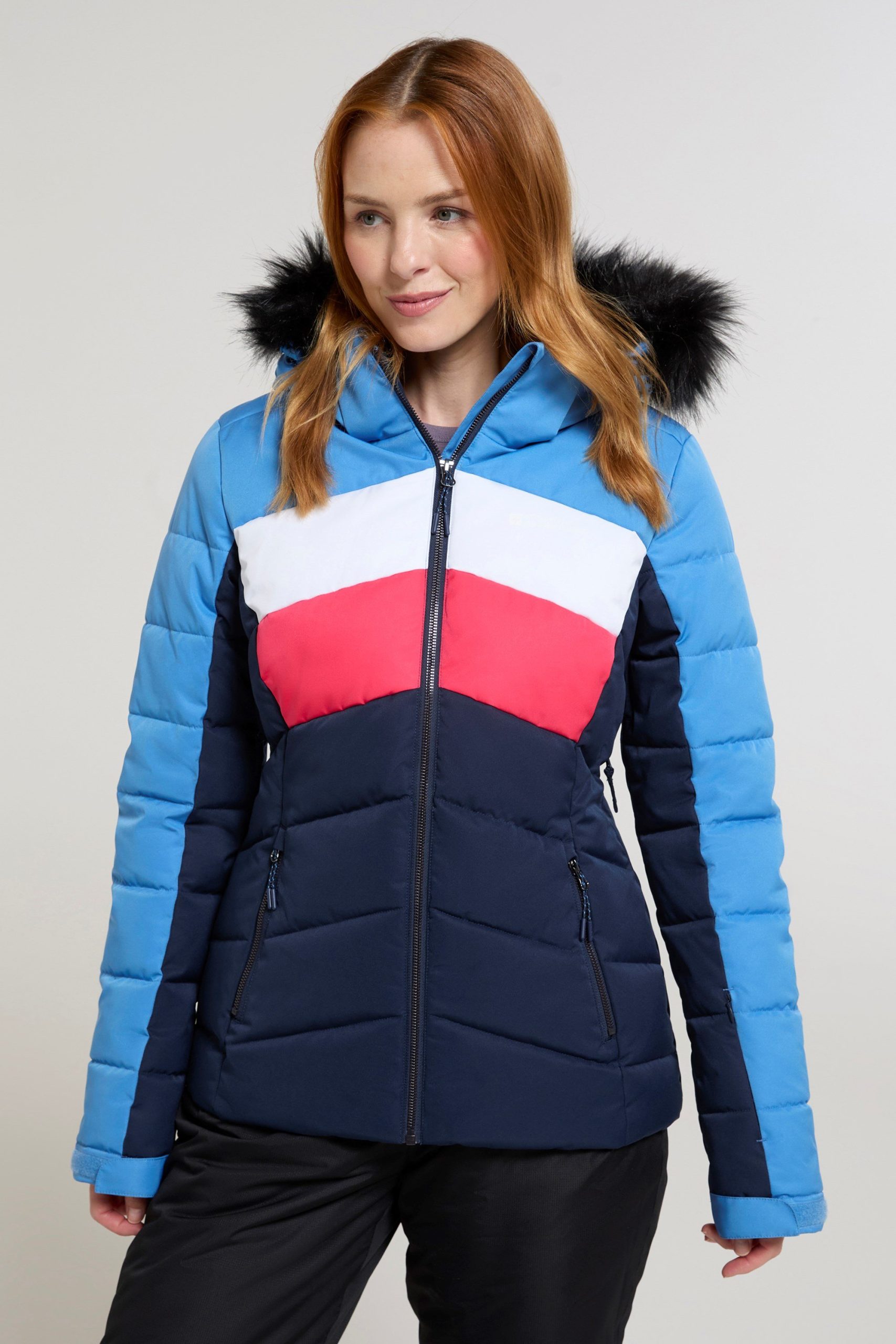 Cascade Womens Insulated Ski Jacket - Blue