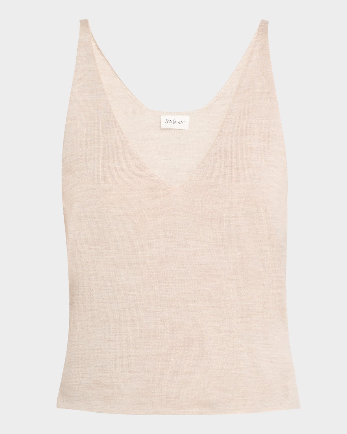 Cashmere Low-Cut Tank Top