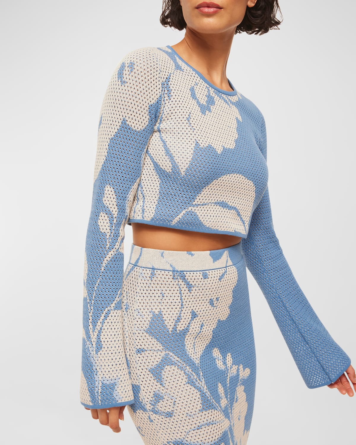 Cassi Knit Long-Sleeve Crop Top