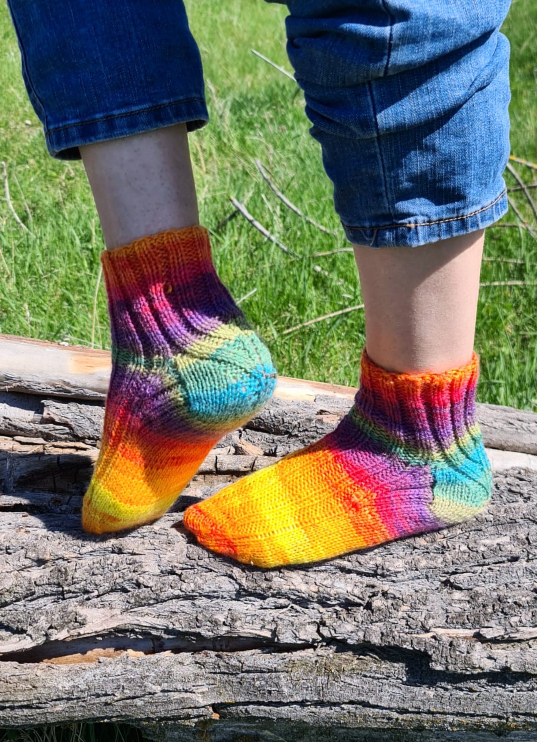 Casual Wool Blend Socks, Basic Ribbed Funny Boot Rainbow Striped Ribbed Cute Lgbtq+ Pride Socks