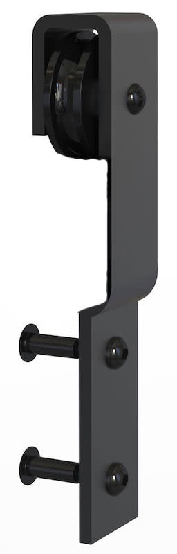 Cavity Sliders TSBS001 Barn Door Wheel and Carrier Pack for Doors up to 650 Pounds Black Anodized Hardware Accessories and Parts Barn Door Hardware