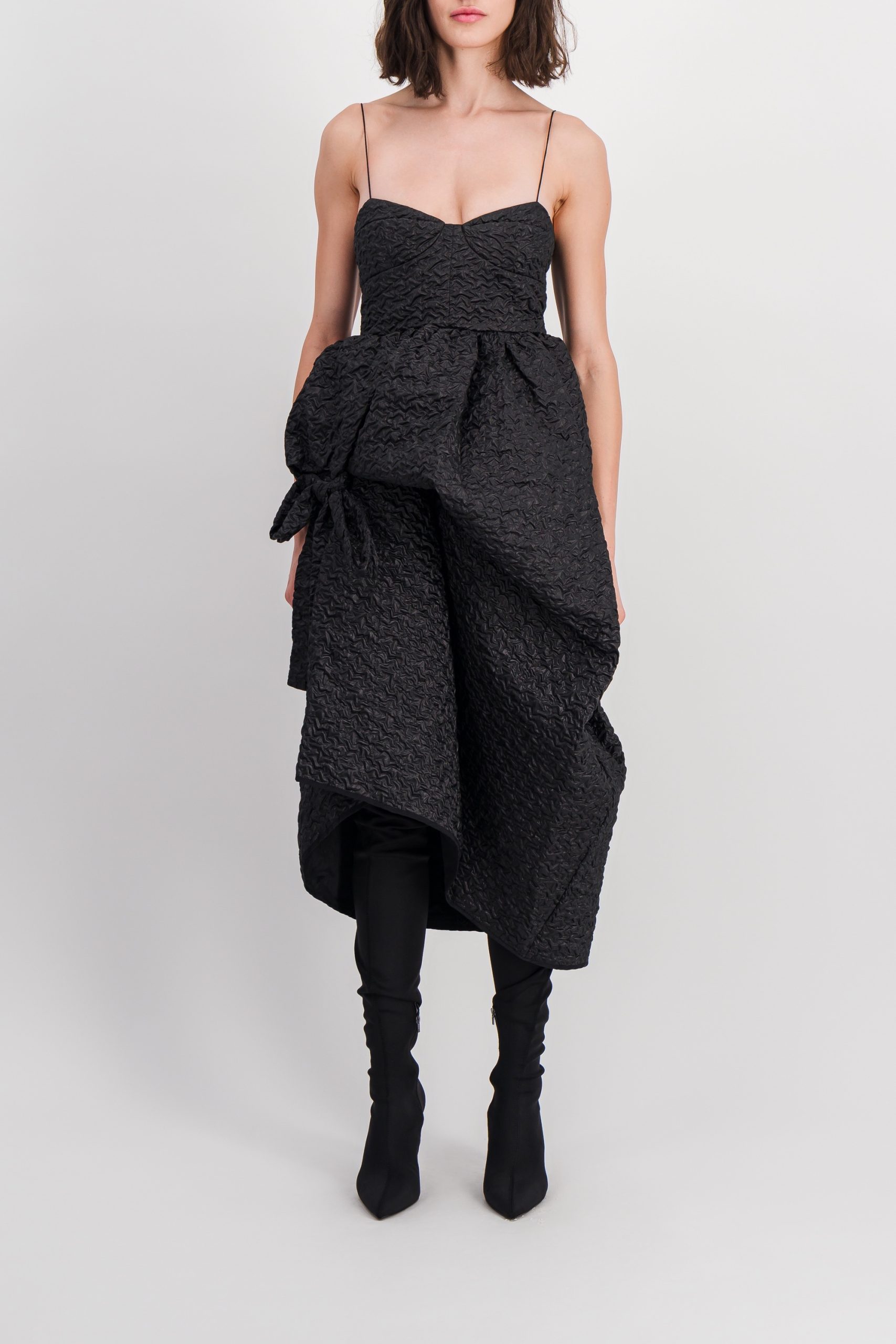 Cecilie Bahnsen - Bustier dress with asymmetrical skirt and bow