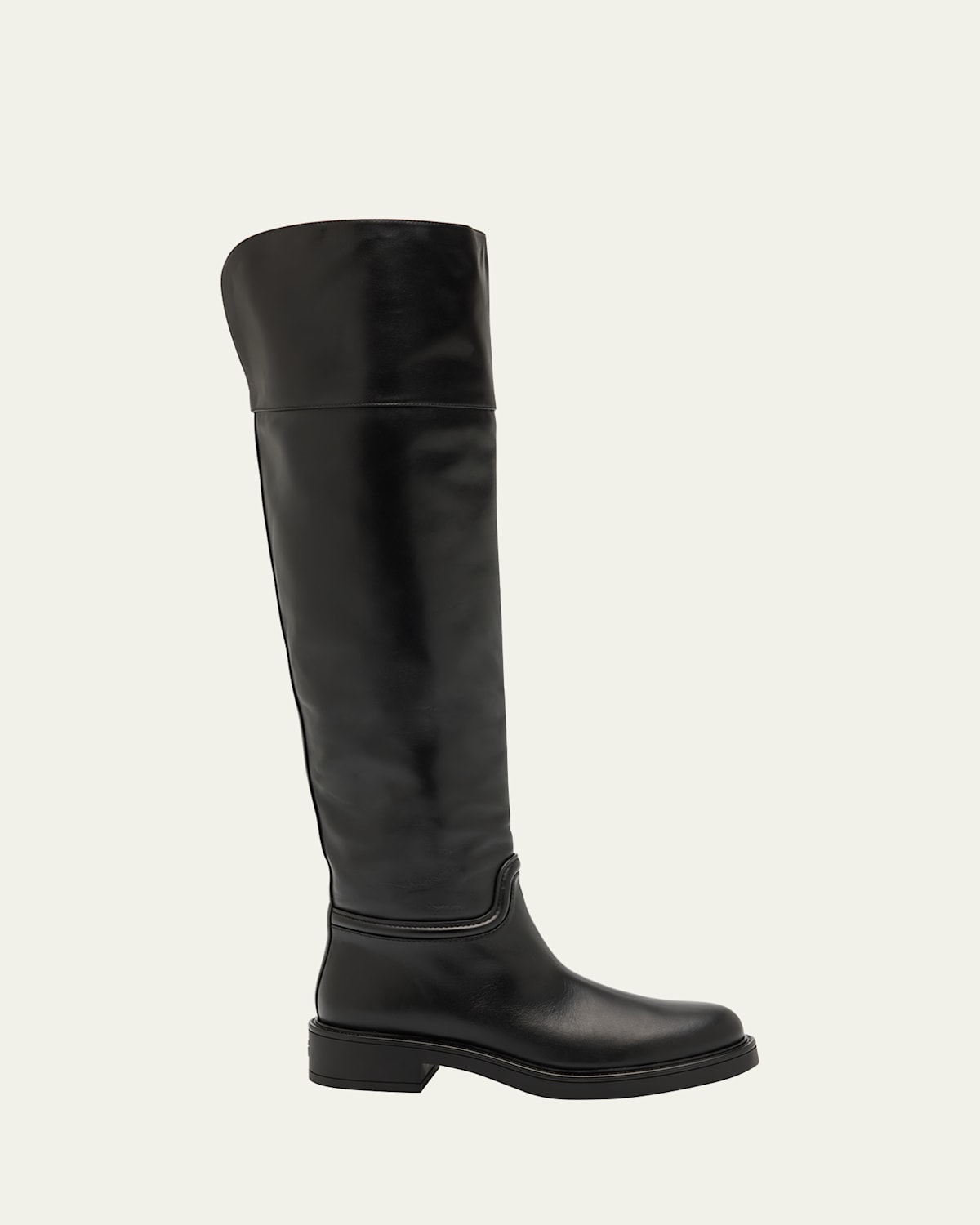 Celia Leather Over-The-Knee Riding Boots