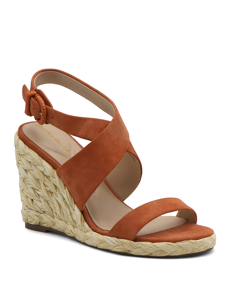 Charles David Women's Russell Ankle Strap Espadrille Wedge Sandals