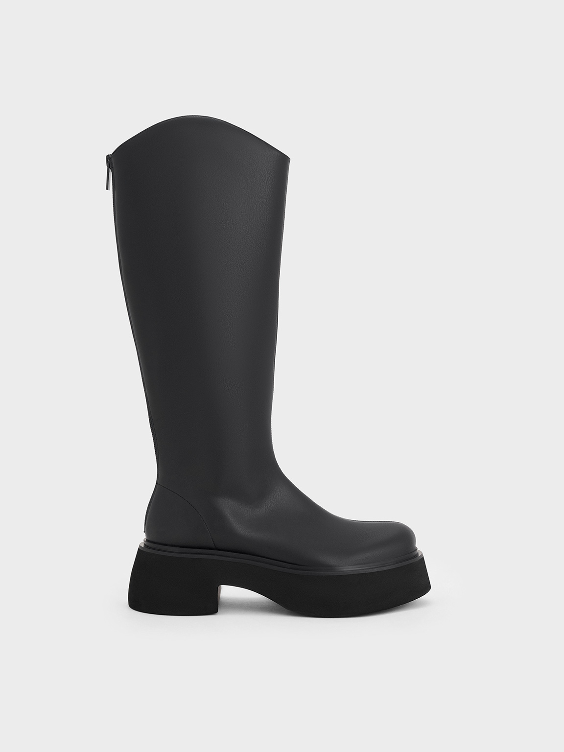 Charles & Keith - Cowboy Platform Knee-High Boots