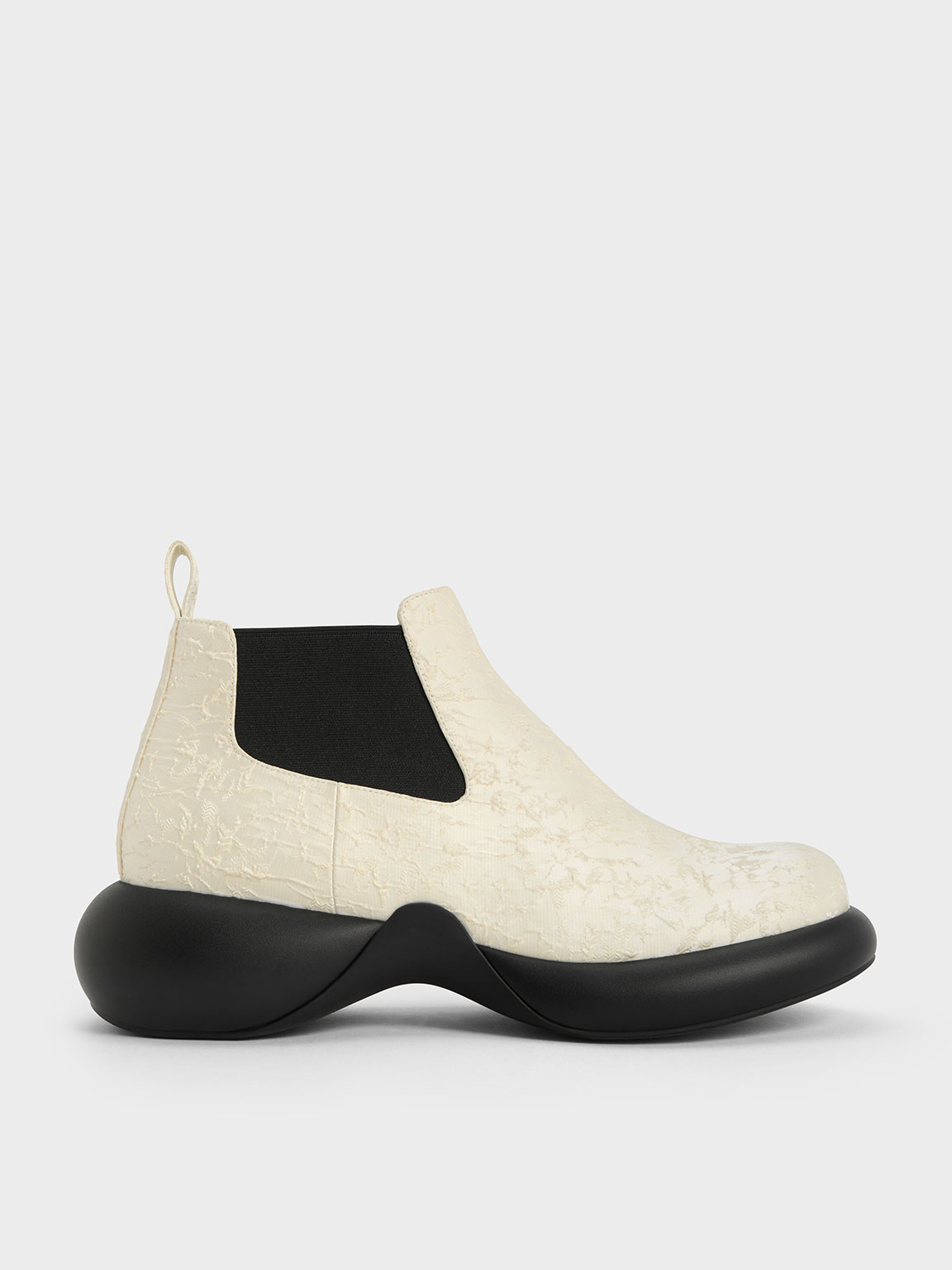 Charles & Keith - Hallie Textured Ankle Boots