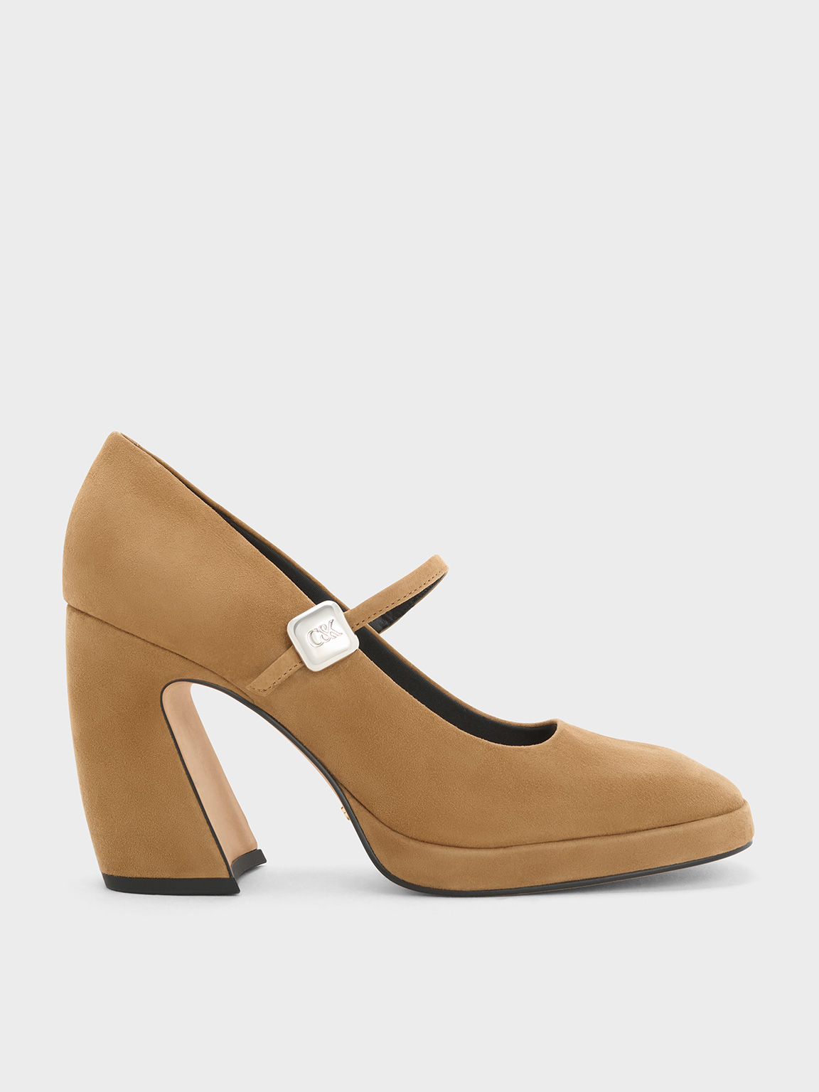 Charles & Keith - Jyll Suede Platform Mary Janes