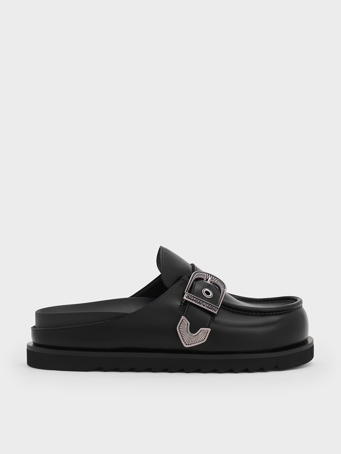 Charles & Keith - Kirke Buckle-Strap Flatform Mules