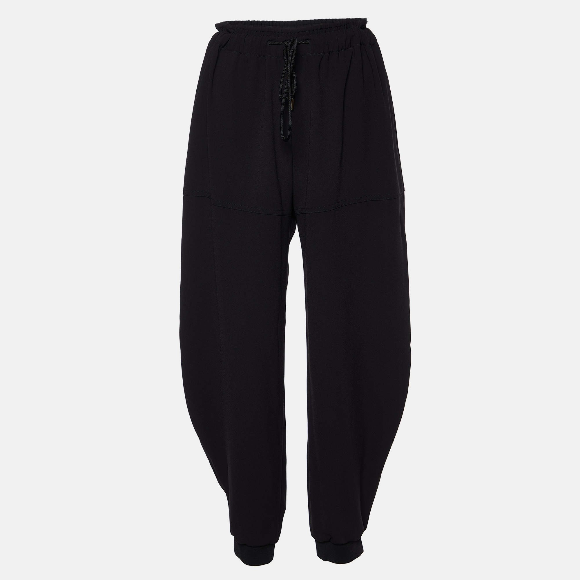 Chloe Black Crepe Joggers L