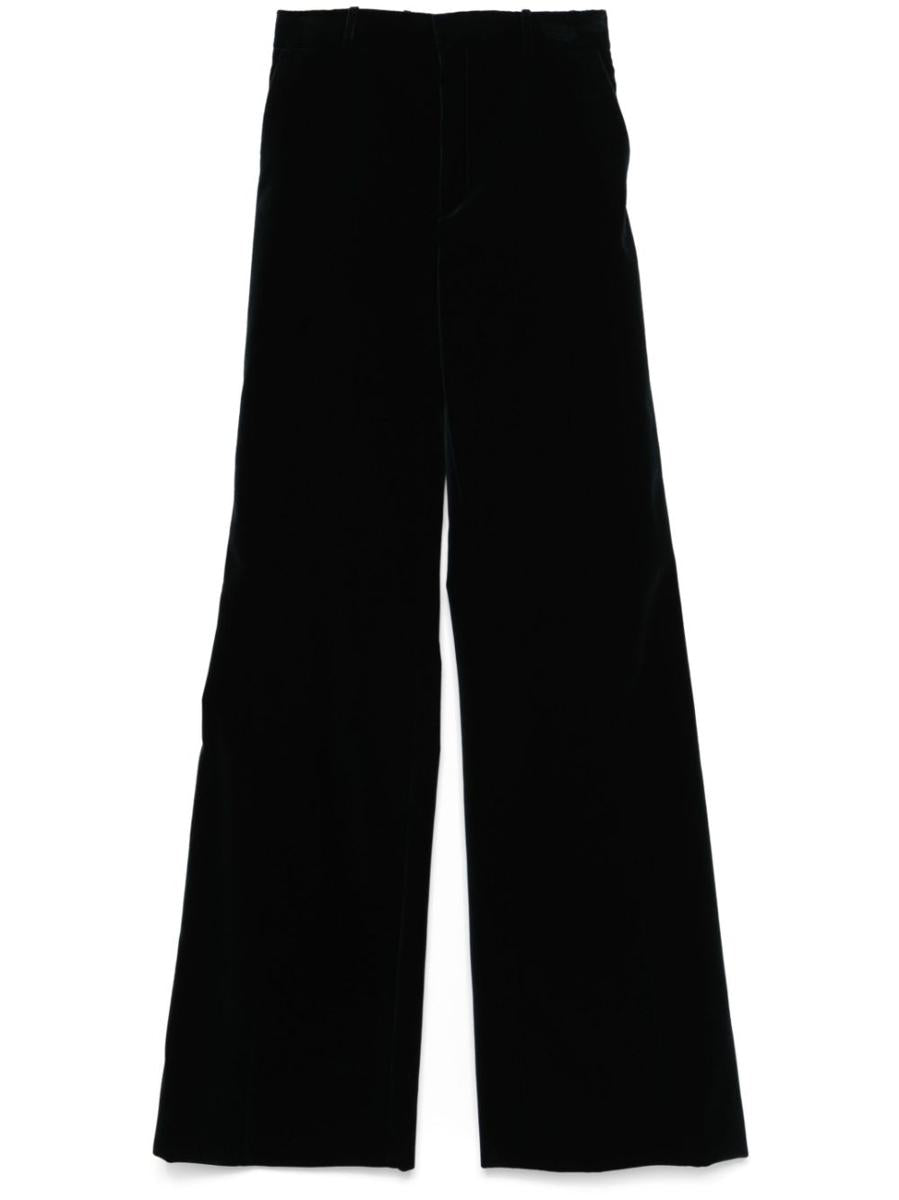 Chloé Flared Velvet Tailored Pants