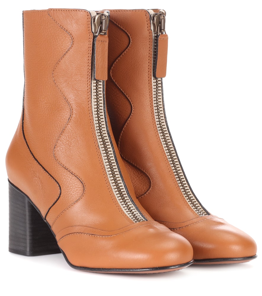 Chloé Leather ankle boots