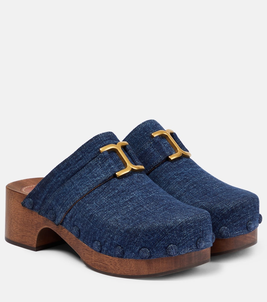 Chloé Marcie denim clogs