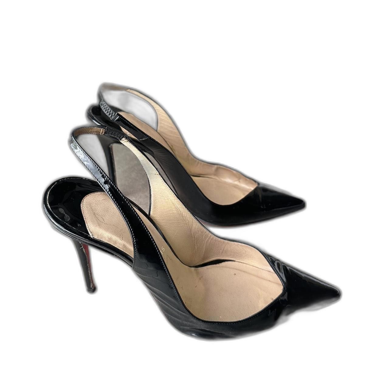 Christian Louboutin Women's Black Court Shoes (Size 7.5)