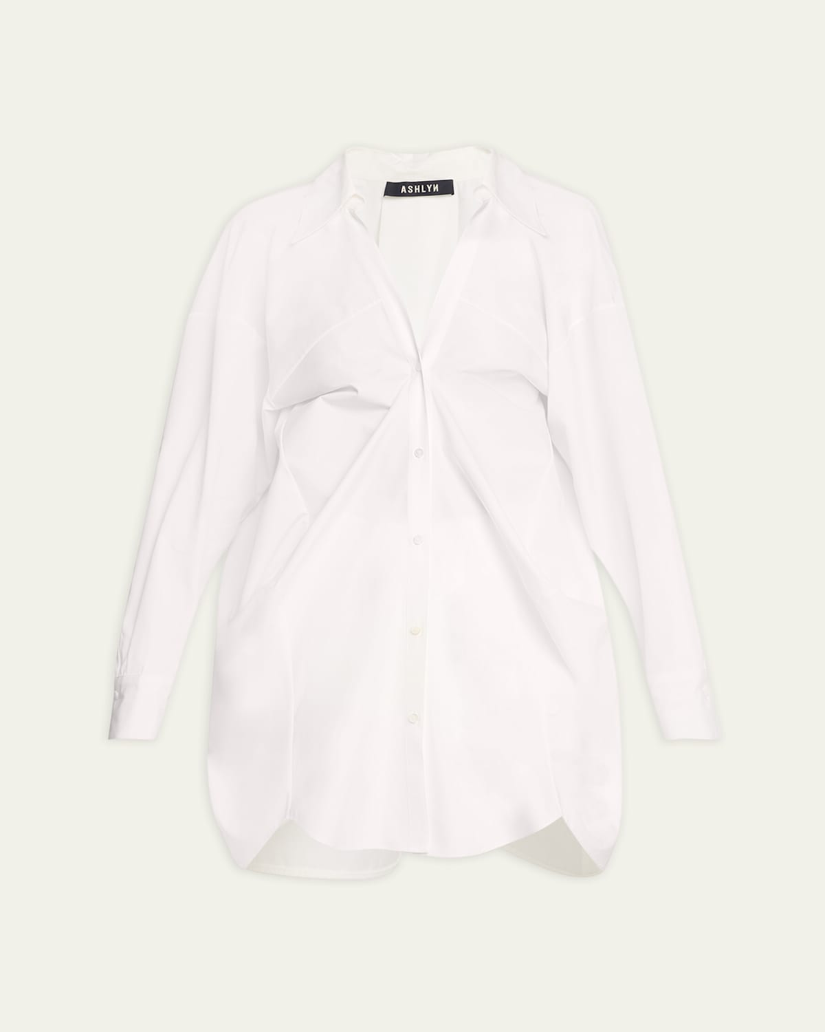 Claire Poplin Oversized Button Down Blouse