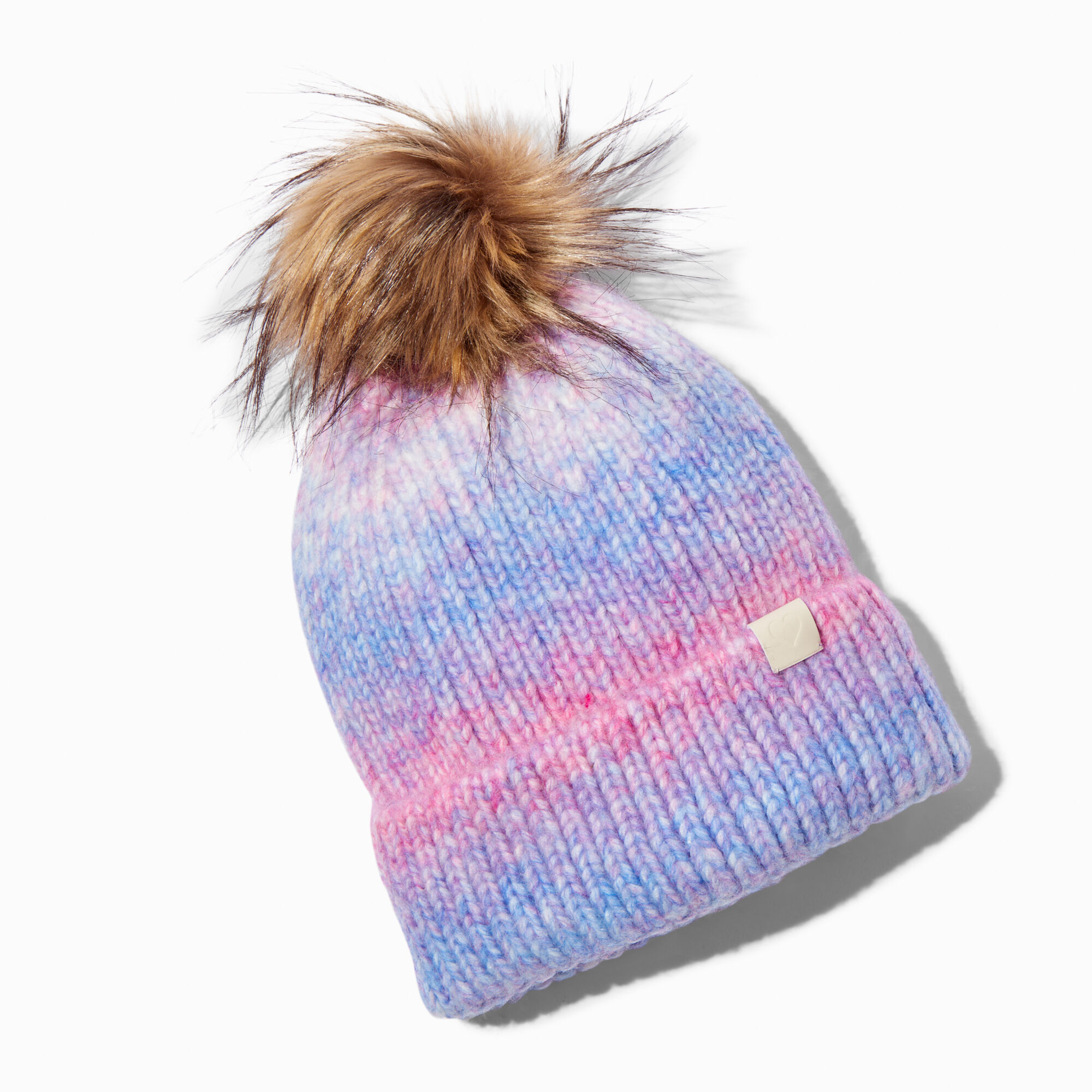 Claire's Pastel Tie Dye Knit Beanie Hat