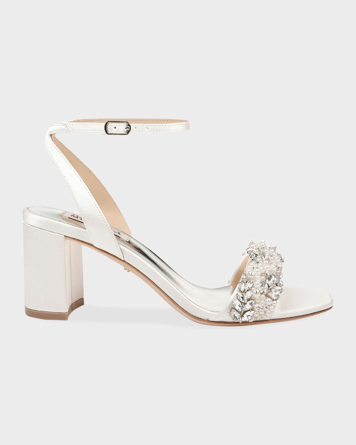 Clara Embellished Satin Cocktail Sandals