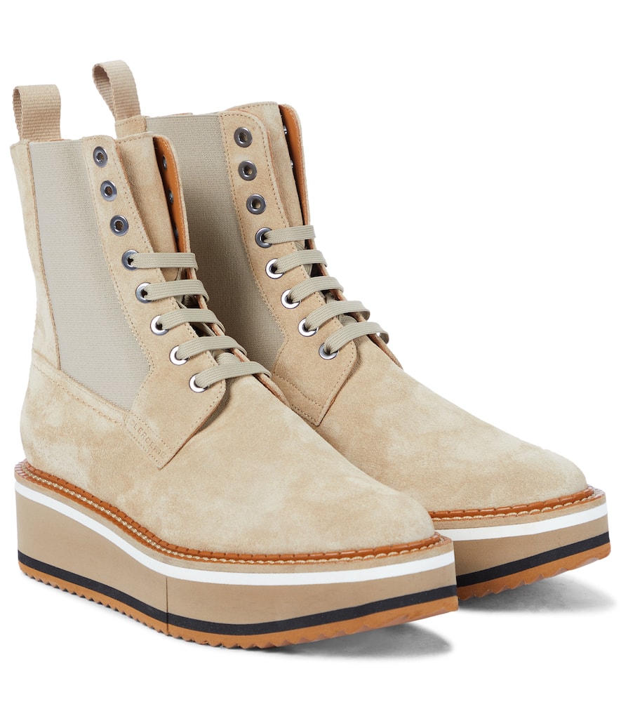 Clergerie Brendy suede platform combat boots