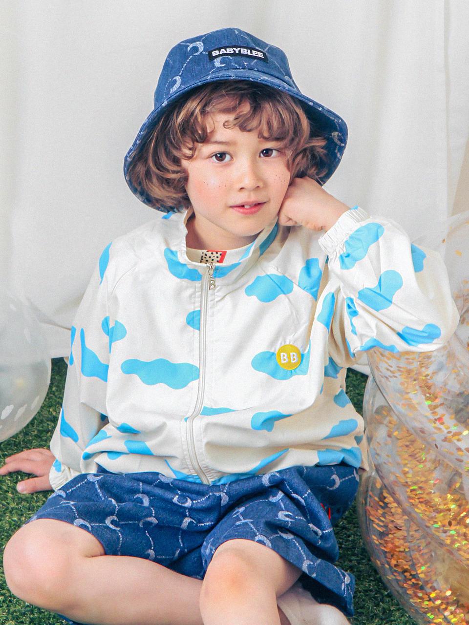 Cloud Pattern Lightweight Windbreaker (D22122)