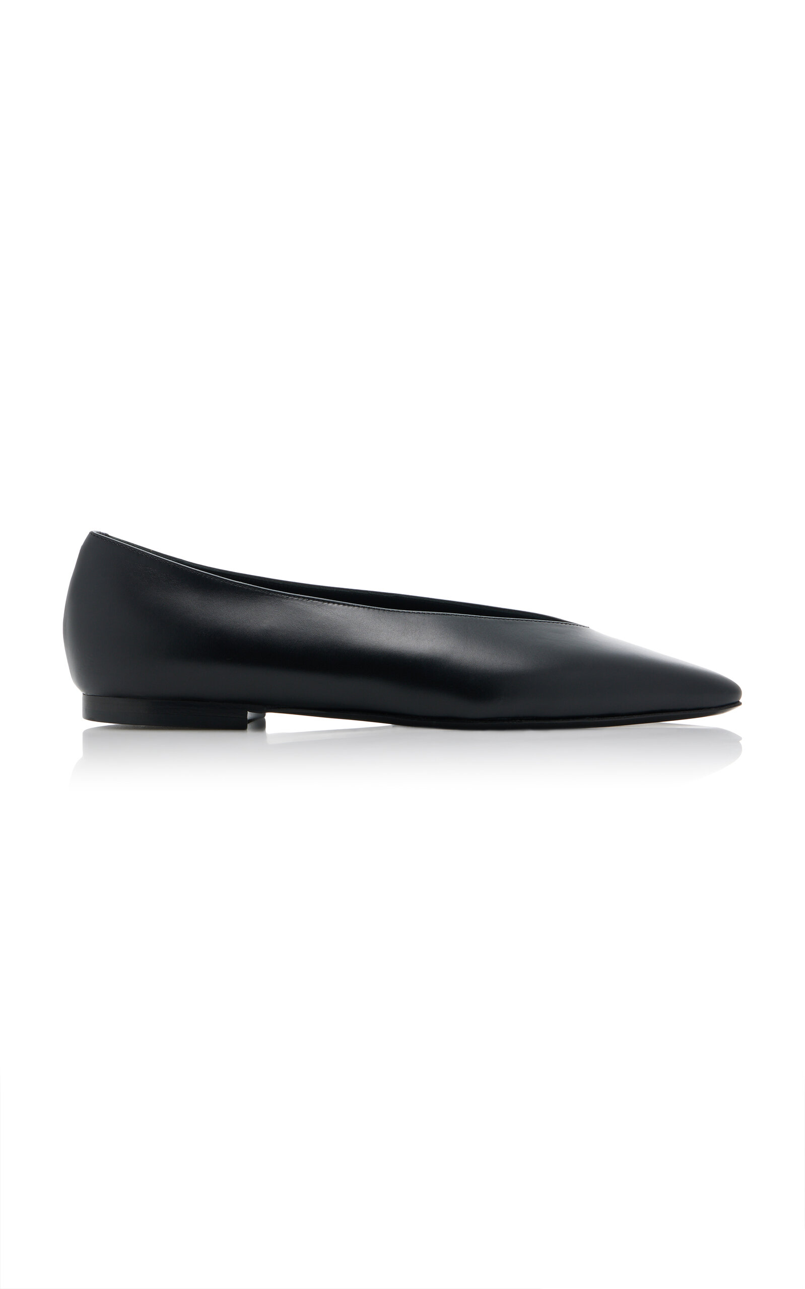 Co - Pointed Leather Ballet Flats - Black - IT 39 - Moda Operandi