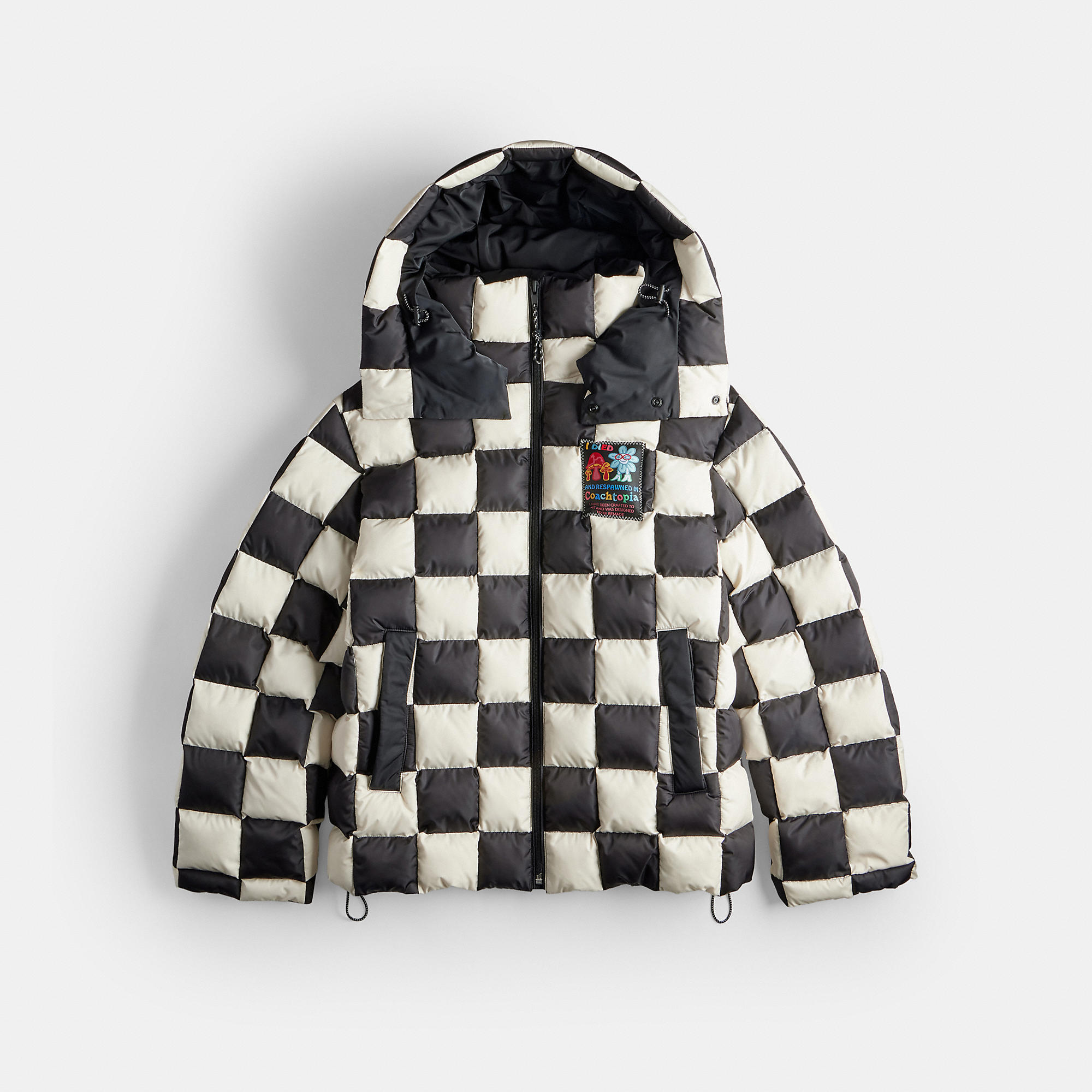 Coachtopia Loop Puffer Jacket With Checkerboard Quilting