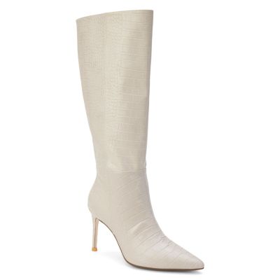 Coconuts Alina Heeled Boot, Ivory, 10M