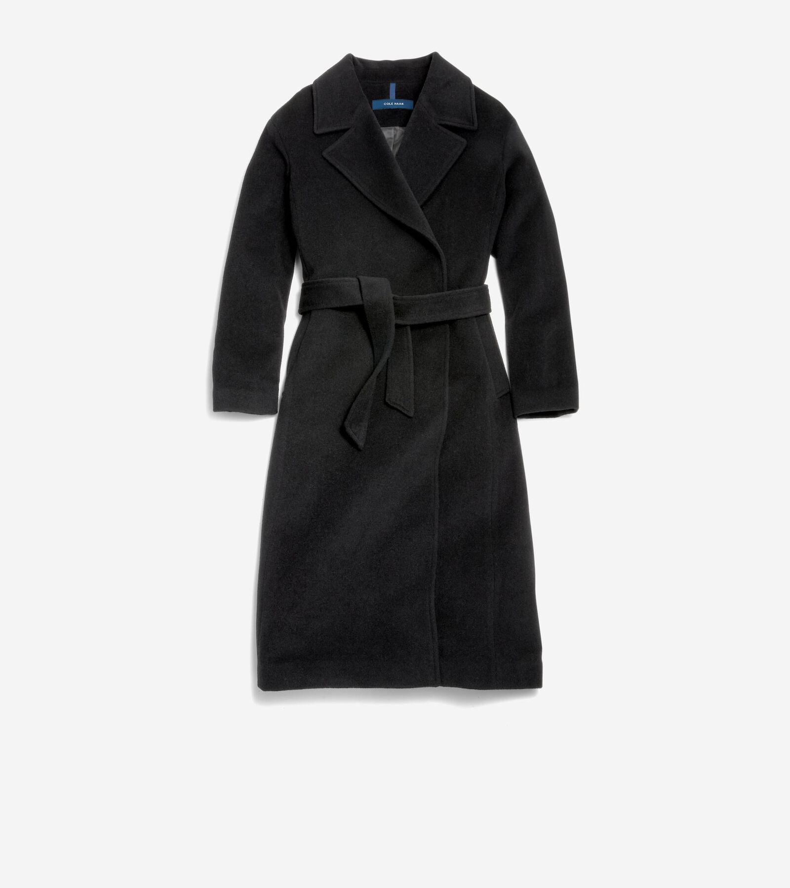 Cole Haan Women's Luxe Wool Oversized Coat - Black Size 12