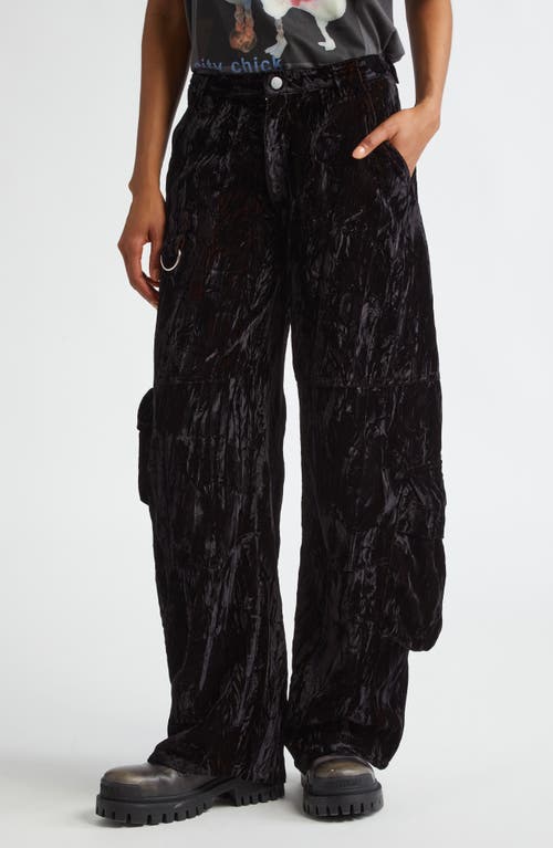 Collina Strada Wide Leg Cargo Pants in Black at Nordstrom, Size X-Small