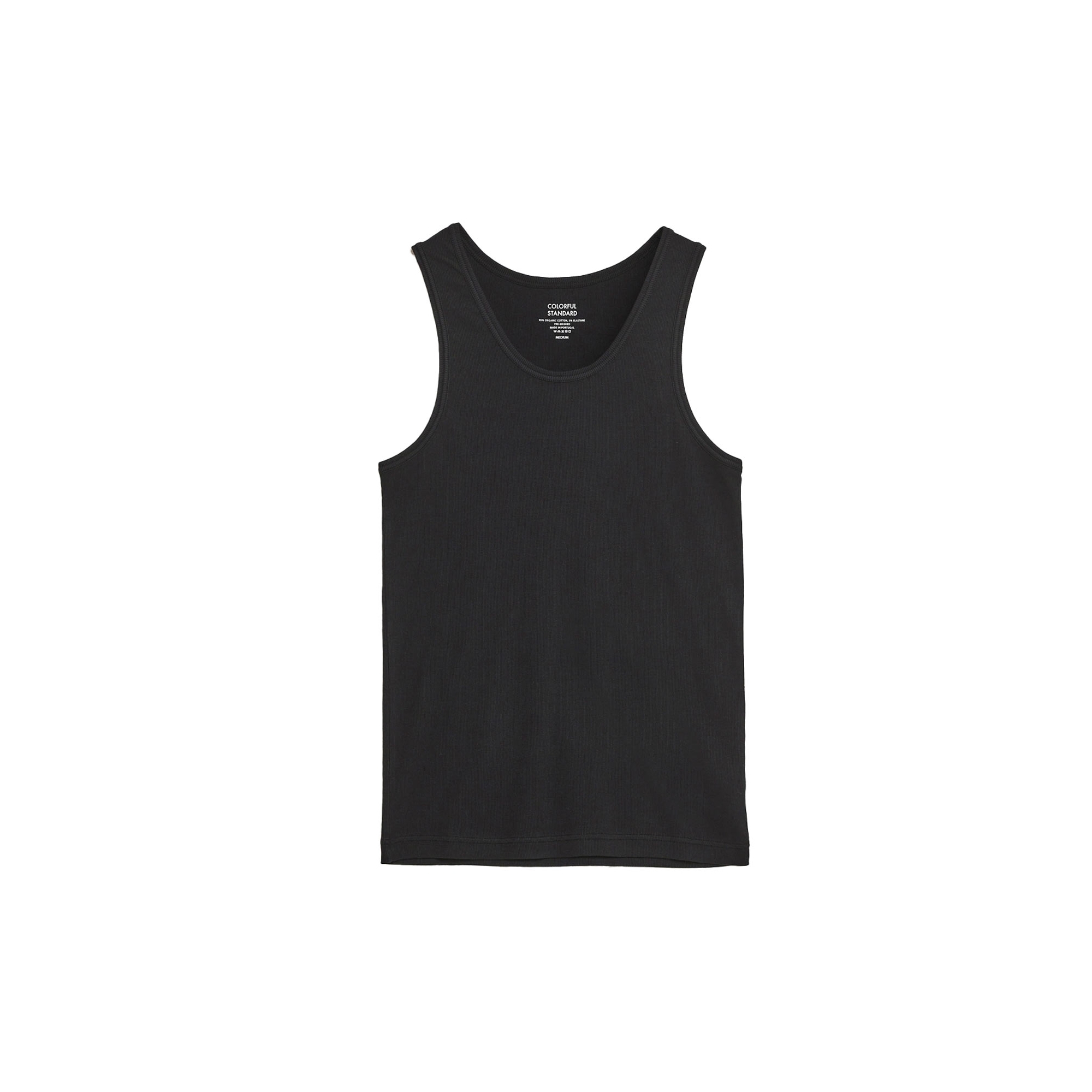 Colorful Standard Organic Rib Tank Top - Black - CS1017-BLK RIB TANK TOP