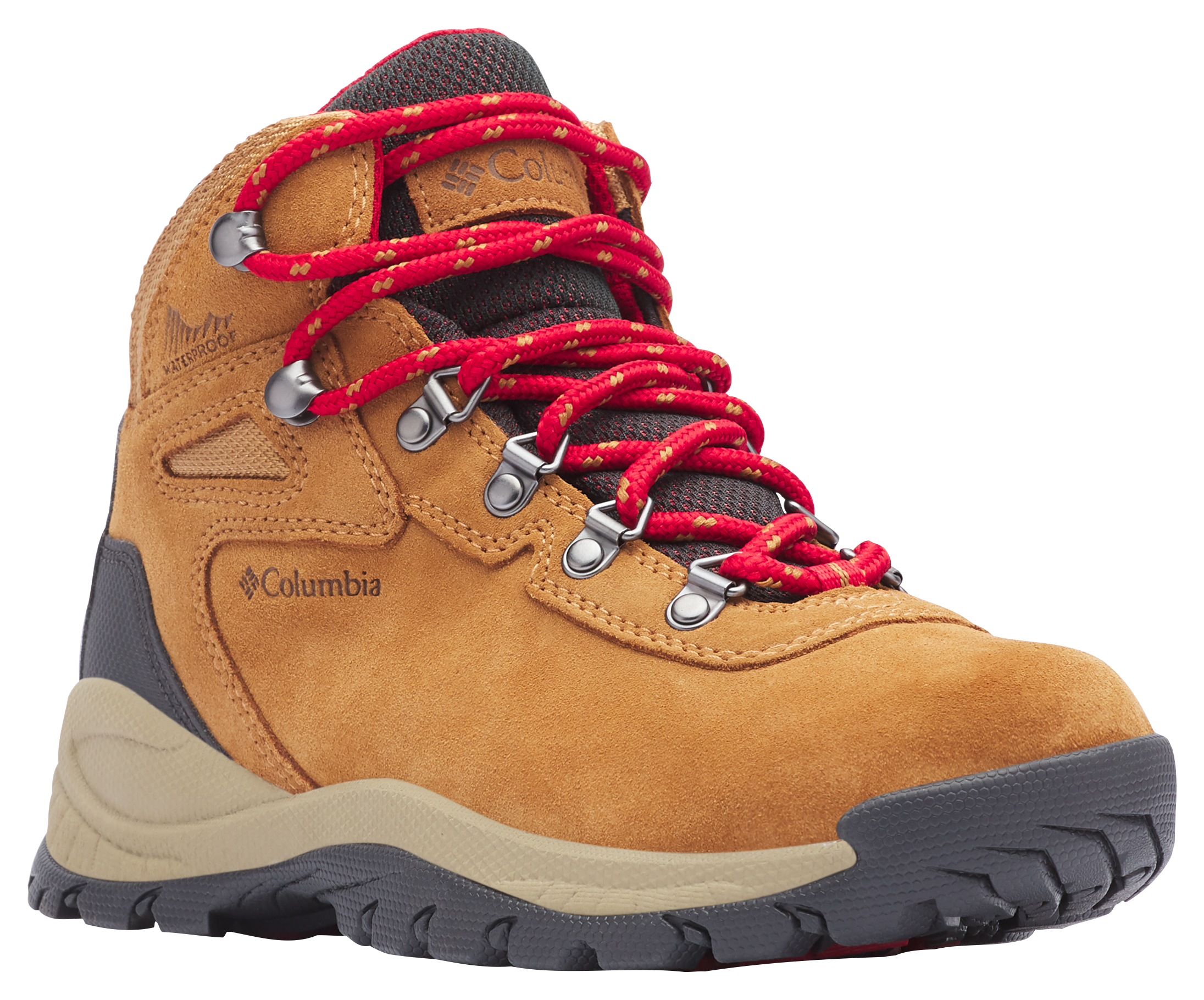 Columbia Newton Ridge Amped Waterproof Hiking Boots for Ladies - Elk/Mountain Red - 8M