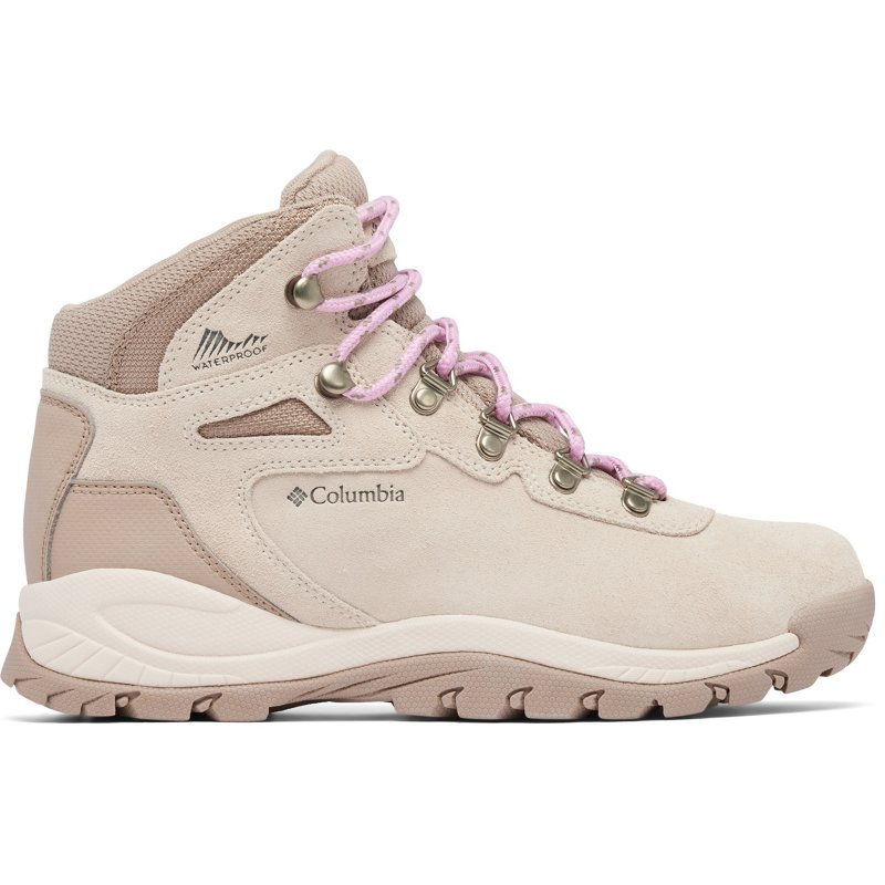 Columbia Sportswear Women's Newton Ridge Plus Waterproof Amped Hiking Boots Light Beige/Pink, 7.5 - Women's Outdoor at Academy Sports