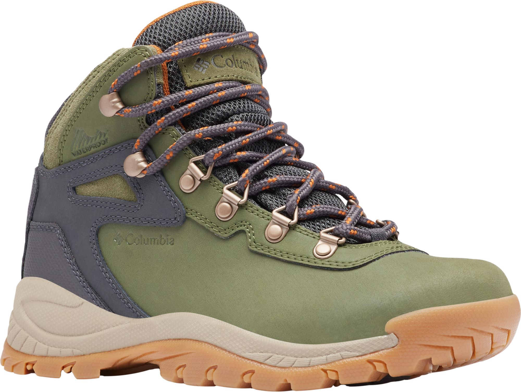 Columbia Women's Newton Ridge Plus Mid Waterproof Hiking Boots, Size 11, Hiker Green/Caramel