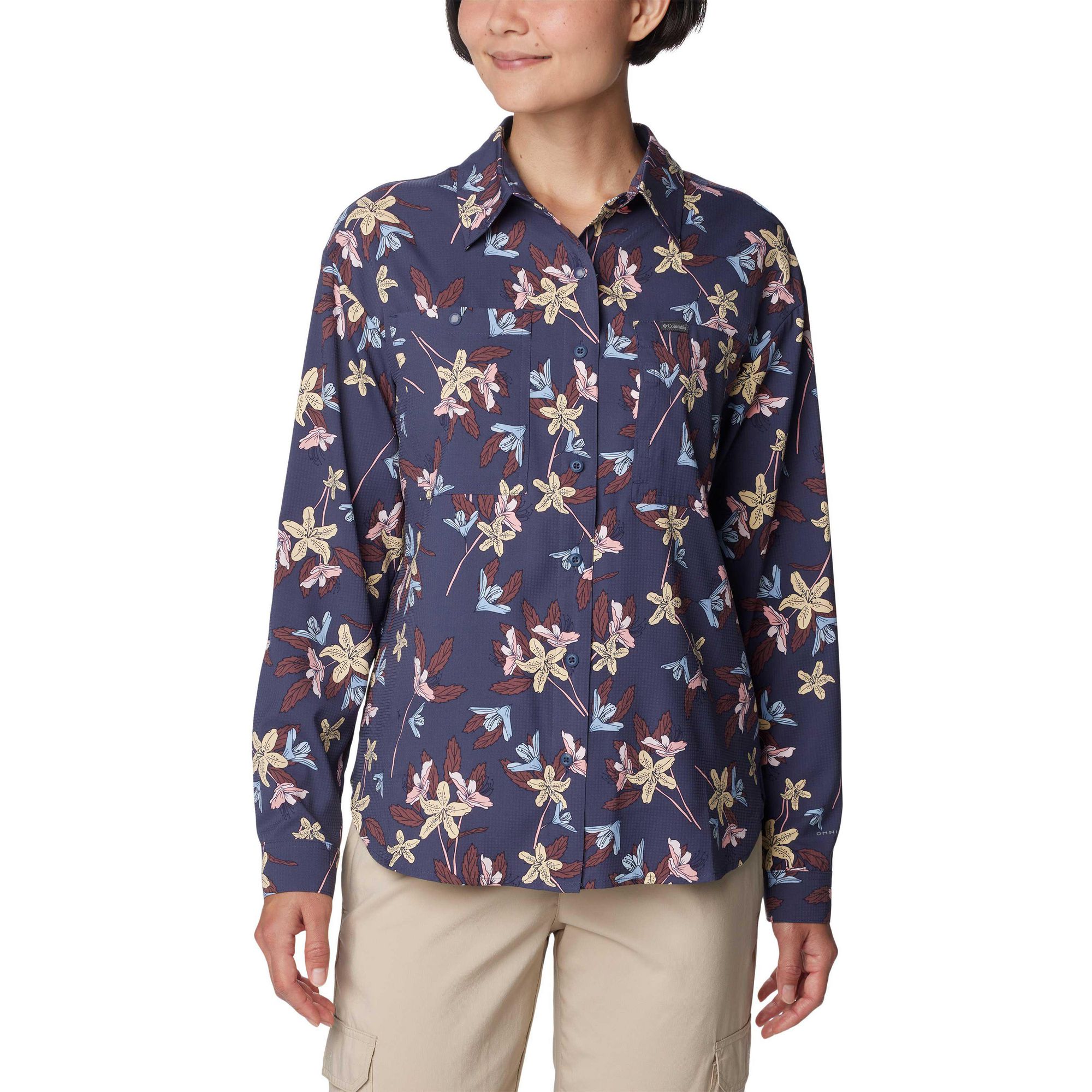 Columbia Women's Silver Ridge Utility Patterned Long Sleeve Shirt