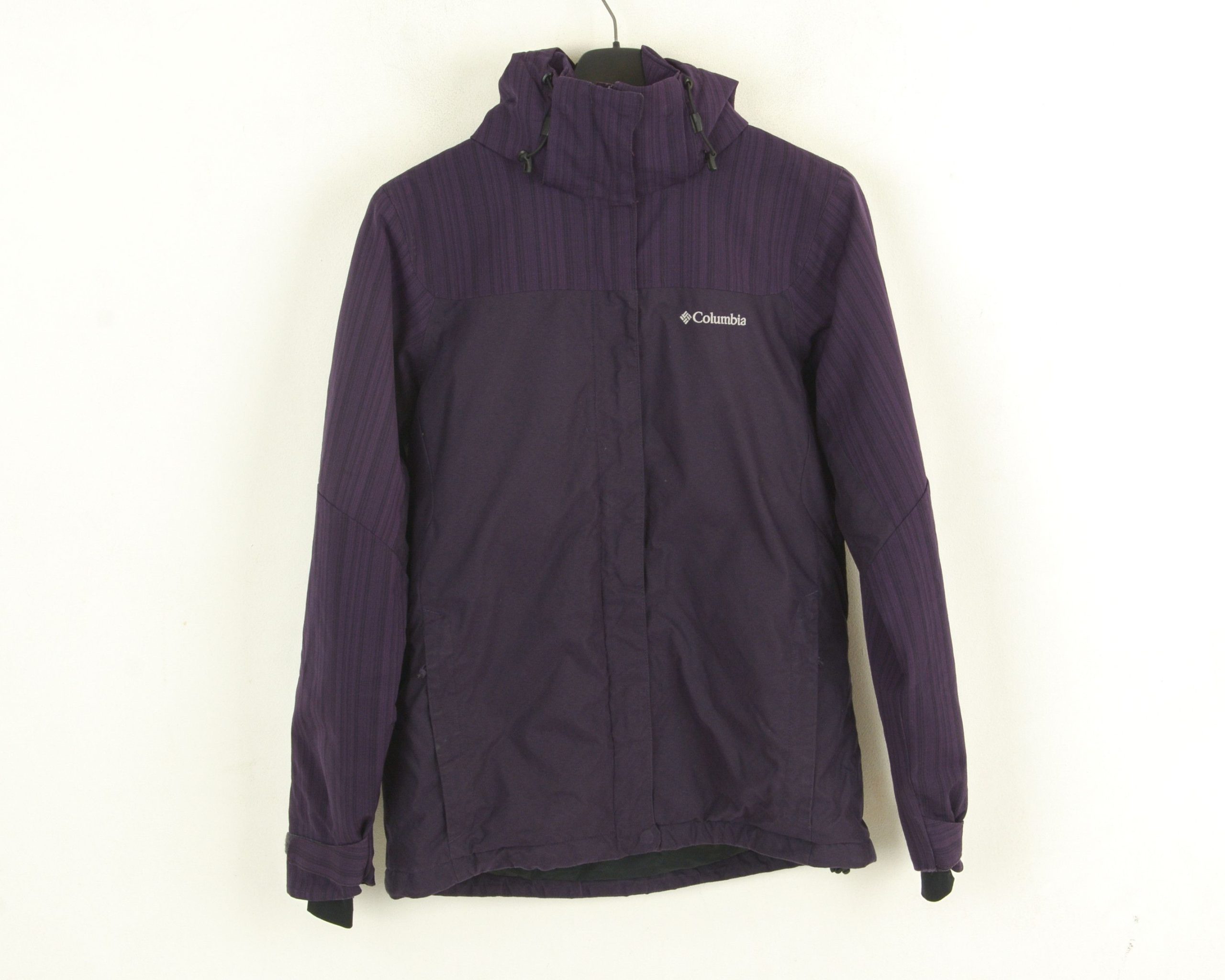 Columbia x Ski Women Ski Snowskirt Jacket S Coat Hooded Waterproof in Purple (Size Small)