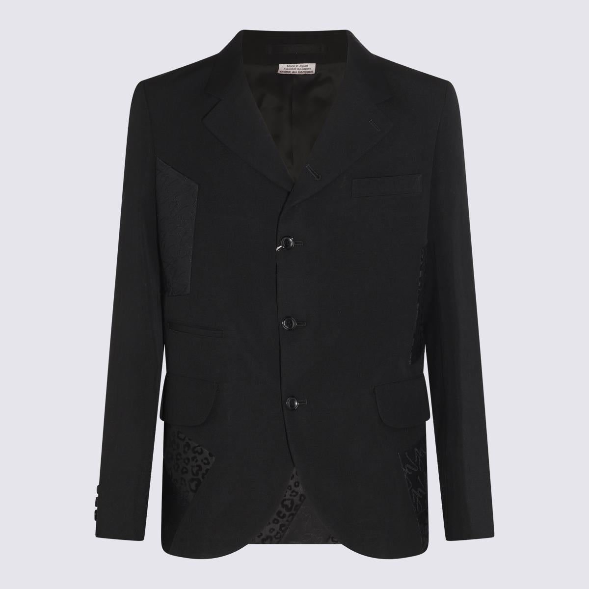 Comme Des Garçons Homme Plus Black Wool And Linen Blazer