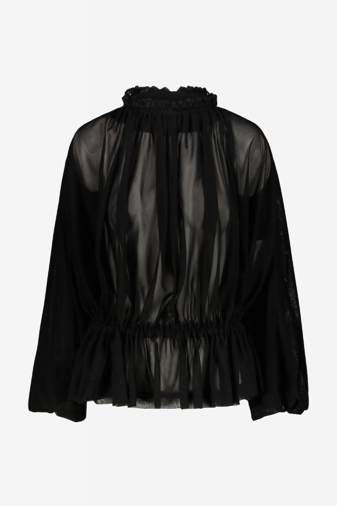 Comme Des Garçons Soft Chiffon Blouse Clothing