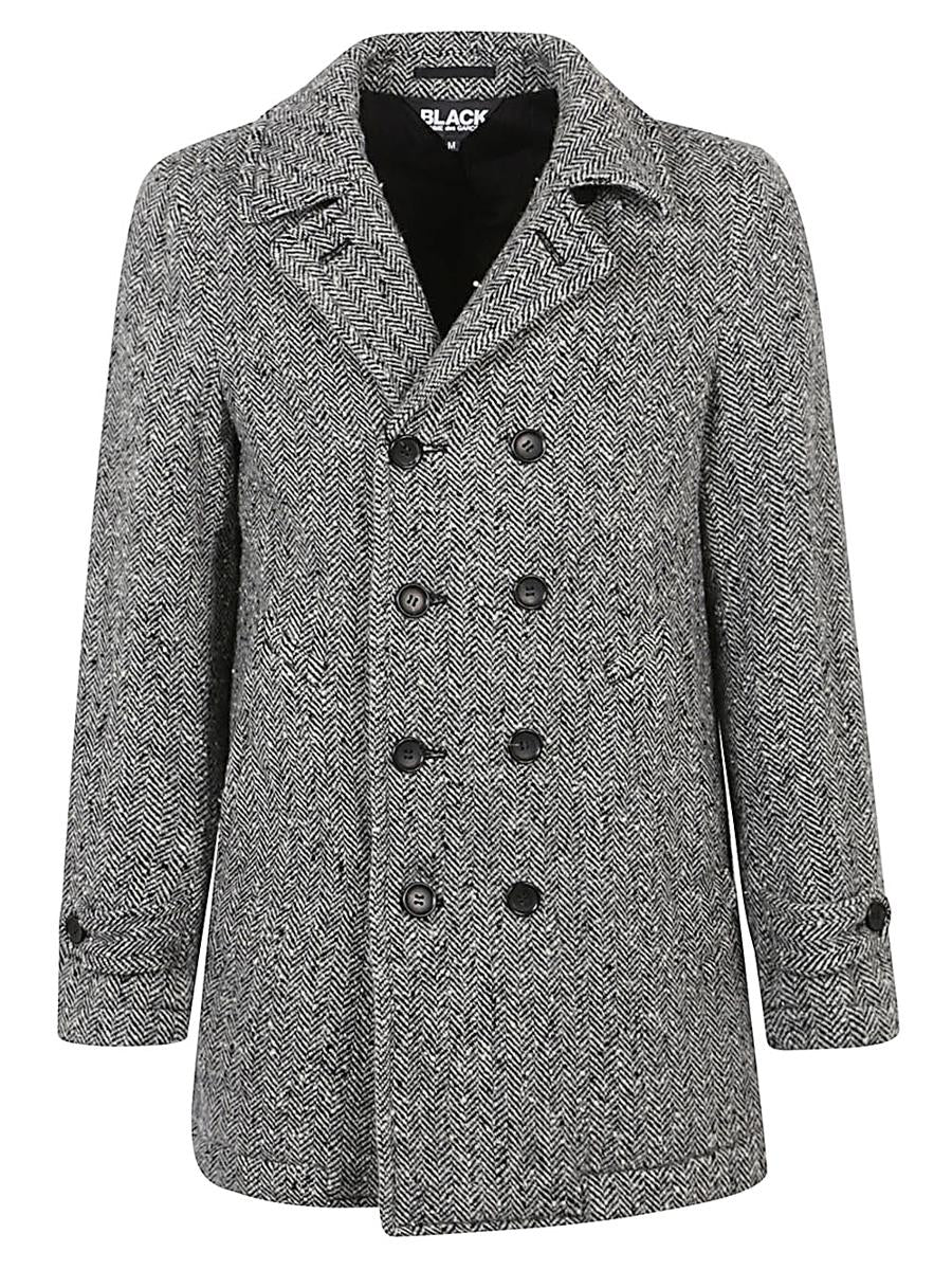 Comme Des Garçons Wool Double-Breasted Coat