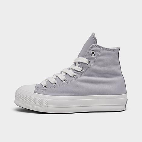 Converse Women's Chuck Taylor All Star Lift Platform Casual Shoes in Grey/Ghost Town Size 7.5 Cotton/Canvas