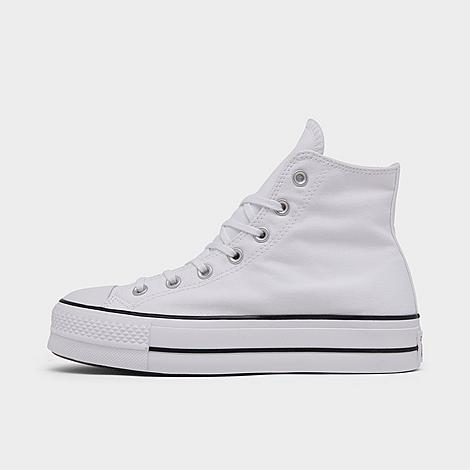 Converse Women's Chuck Taylor All Star Lift Platform Casual Shoes in White/White Size 6.0 Cotton/Canvas