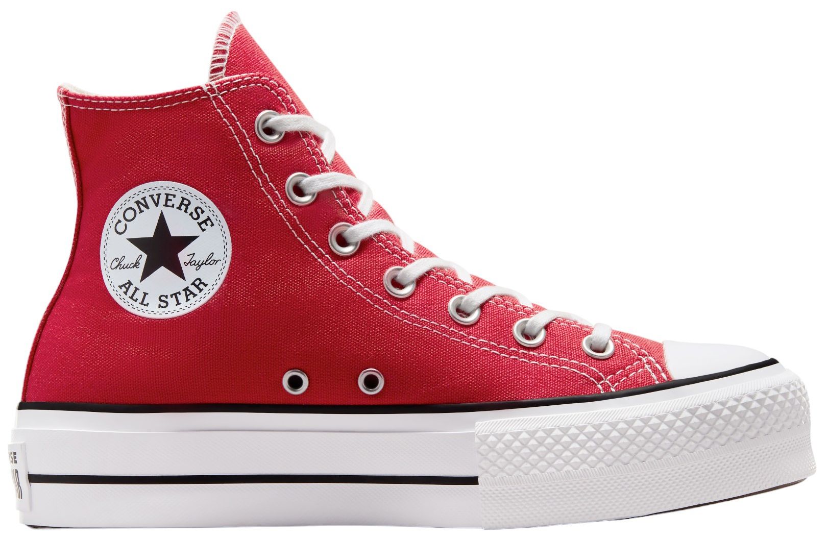 Converse Women's Chuck Taylor All-Star Platform Lift High Top Shoes, Size 5, Red/Red