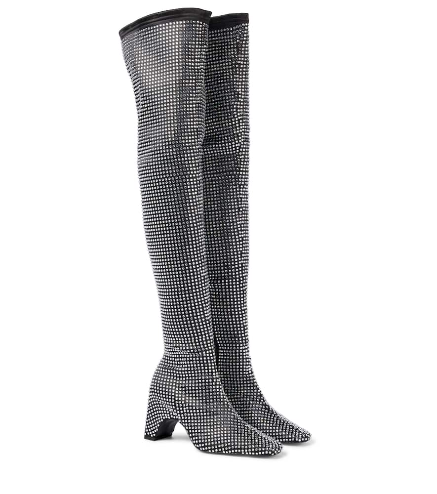 Coperni Embellished over-the-knee boots