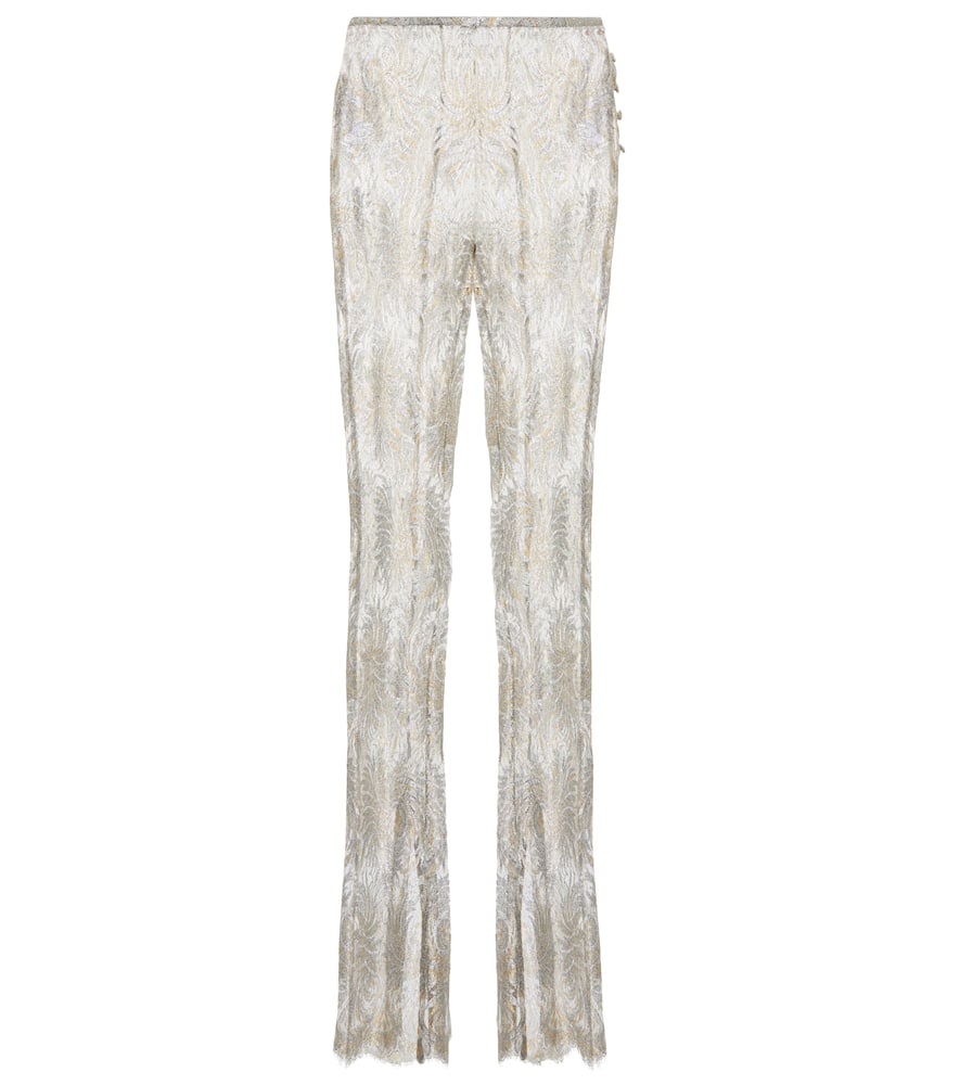 Coperni Lace low-rise flared pants