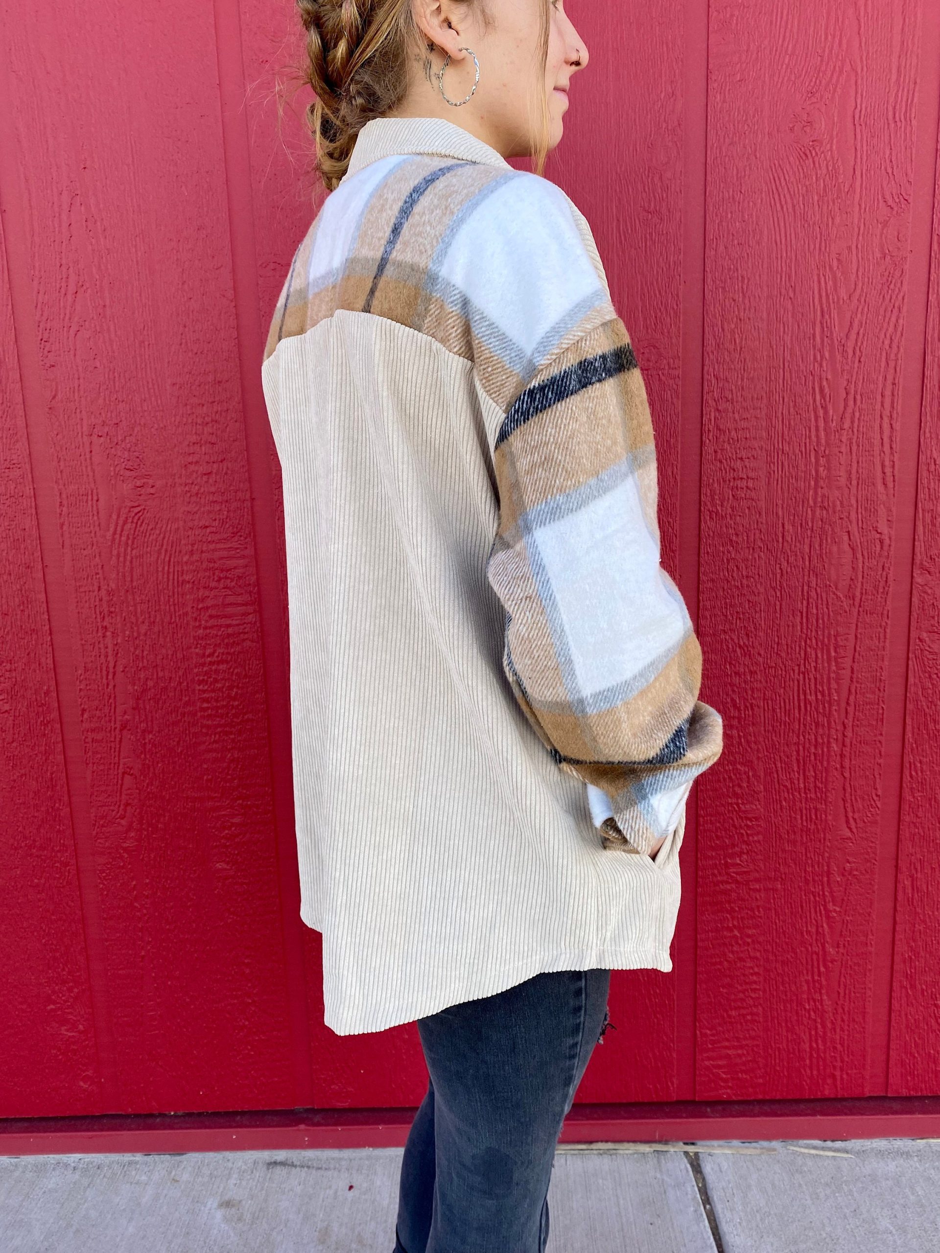 Corduroy Plaid Shacket, Western Shirt, Plaid Jacket, Oversized Fall Finds, Shacket, Southern Style, Cute Christmas Gift Ideas