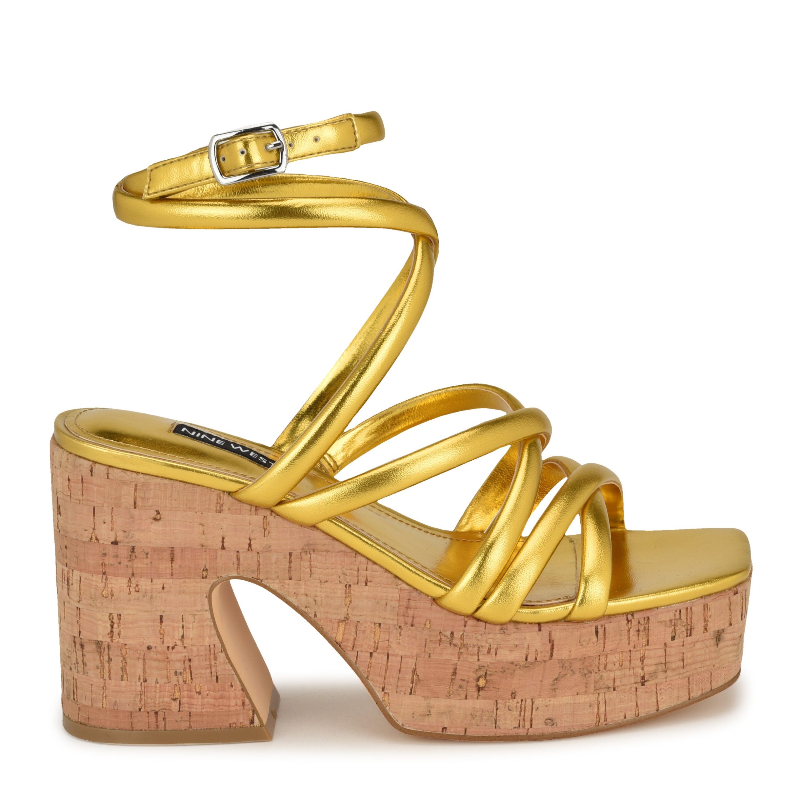 Corke Platform Wedge Strappy Sandals