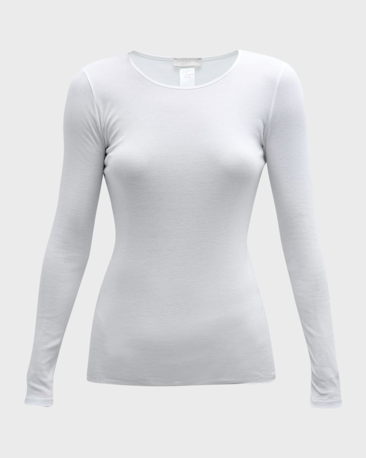 Cotton Seamless Long-Sleeve Top