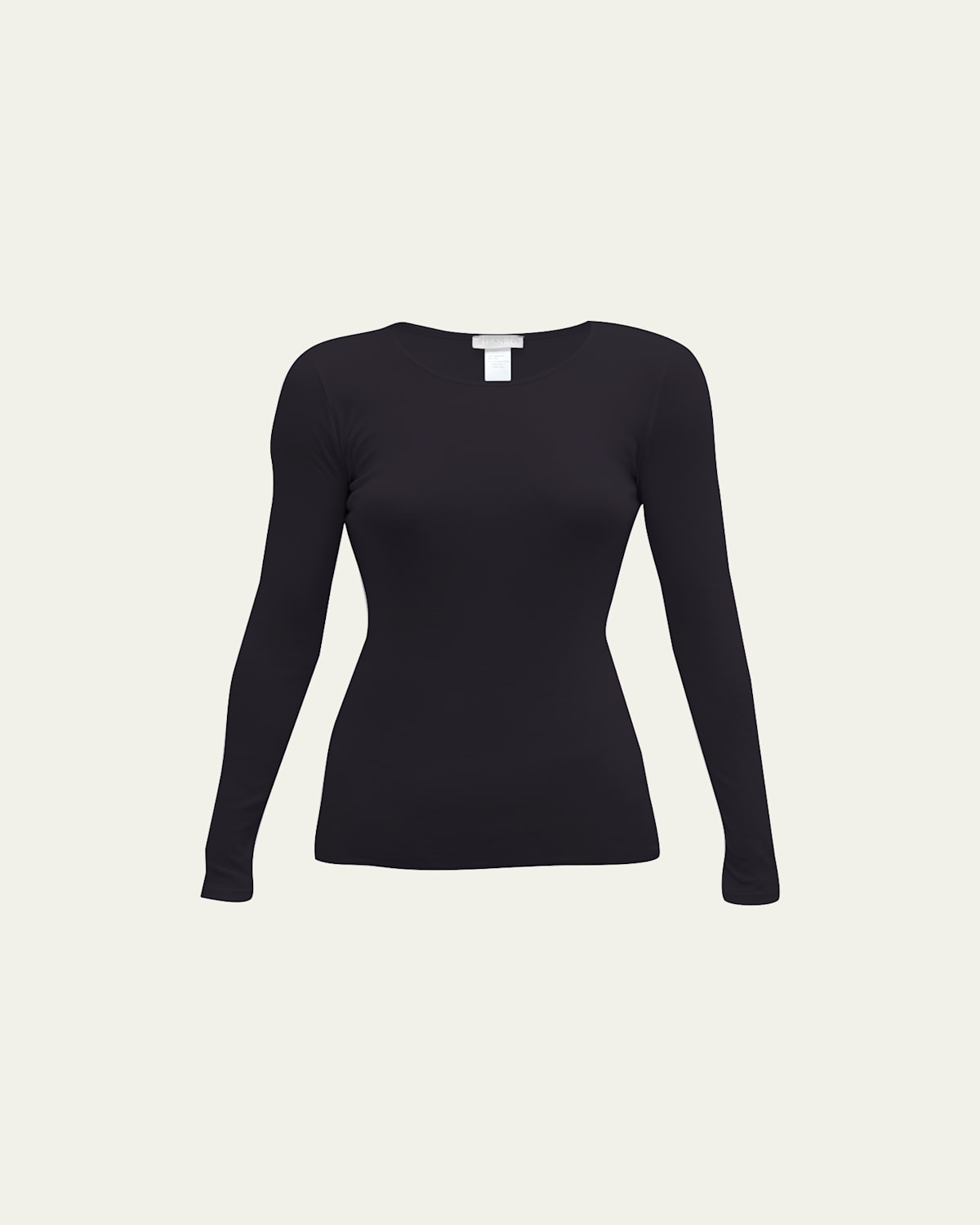 Cotton Seamless Long-Sleeve Top